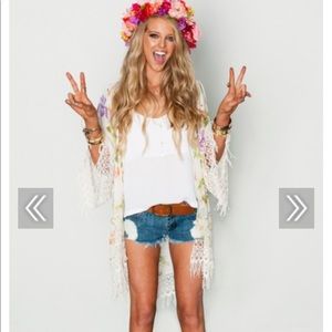 Show Me Your MuMu Floral and Lace Robe